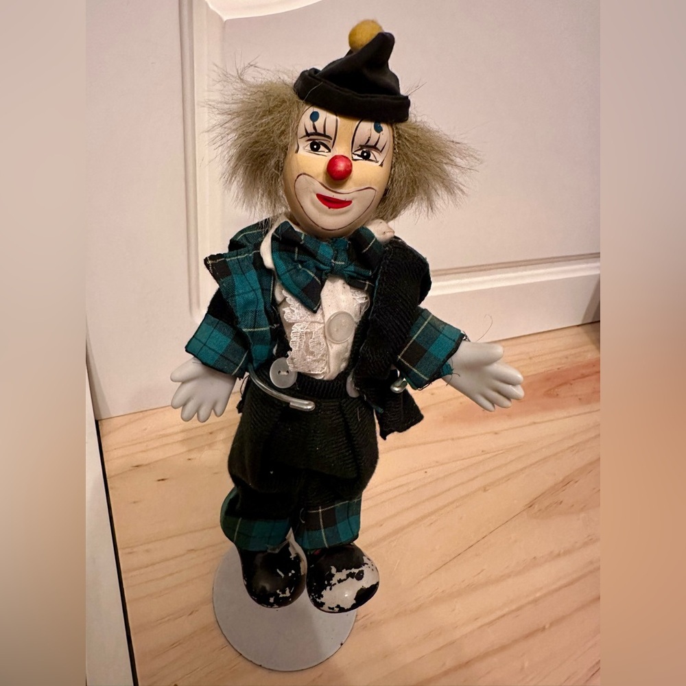 Vintage Clown Doll Rare Collectable Posable